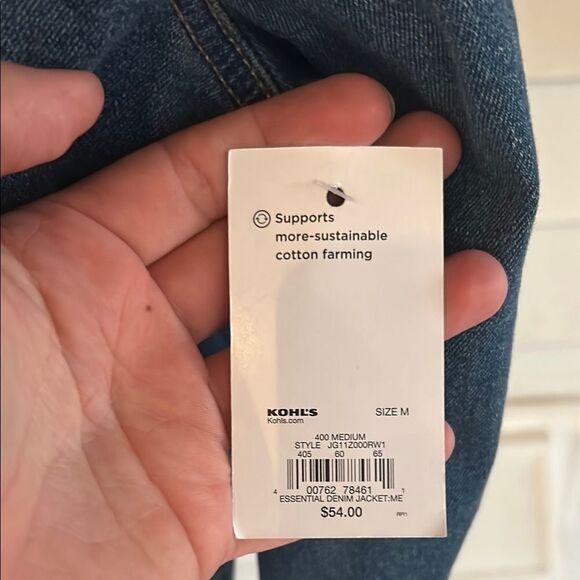 NWT SO Essential Denim Jacket Medium E - Picture 2 of 9